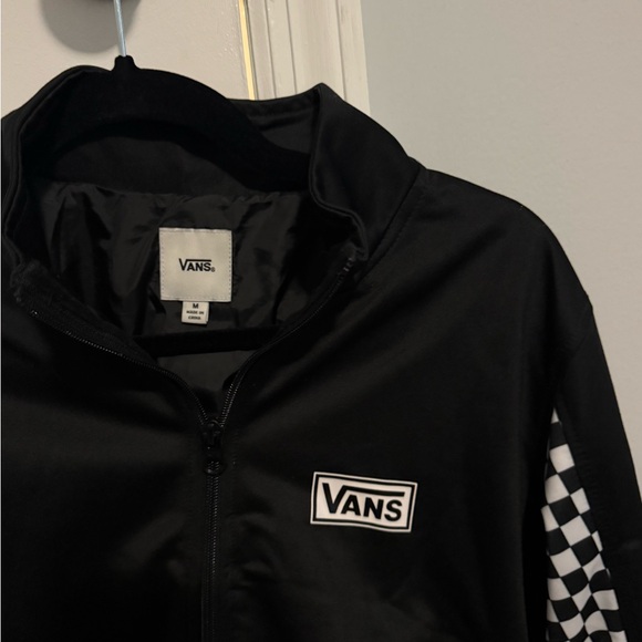 Vans Black Jacket with Checkered Accents - Picture 2 of 3